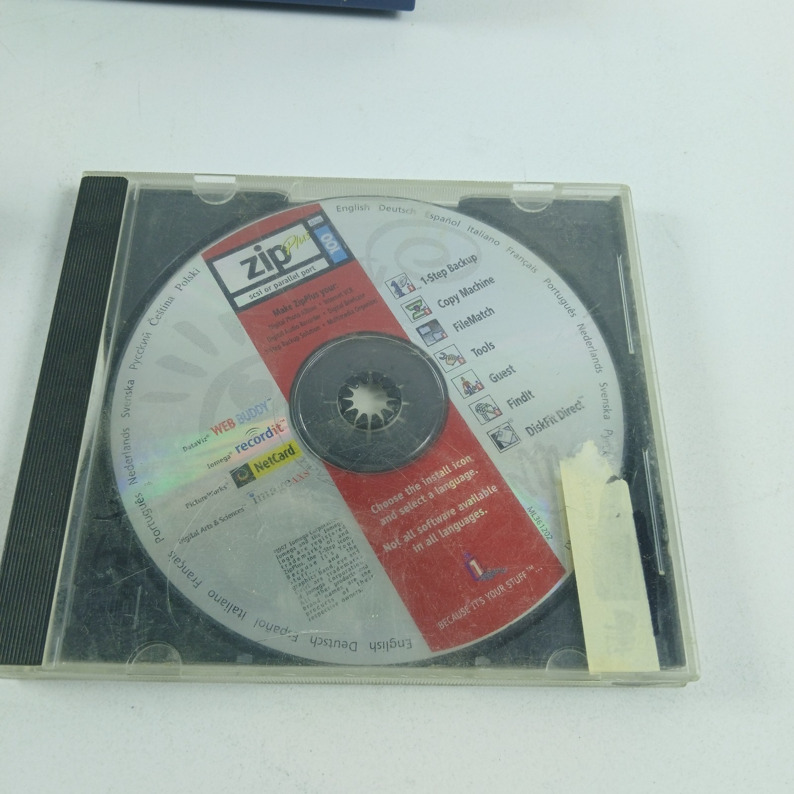 Iomega Zip 100 Parallel Port Drive Model Z100P2 W/TH CABLE POWER DISC TESTED