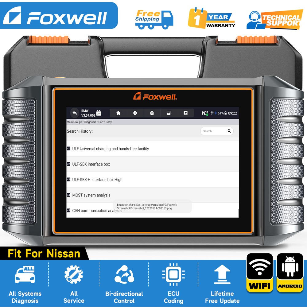 FOXWELL NT710 for Nissan Infiniti Car Diagnostic Tool ECU Coding OBD2 Scanner