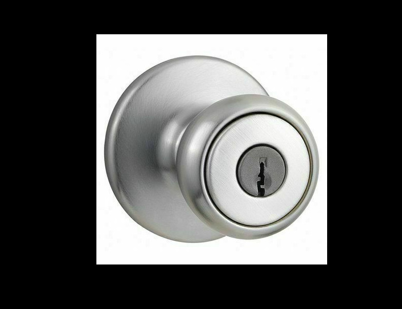 KWIKSET Knob Lockset, Mechanical, Knob, Cylindrical, Entrance, 400T26D6ALRCSV1