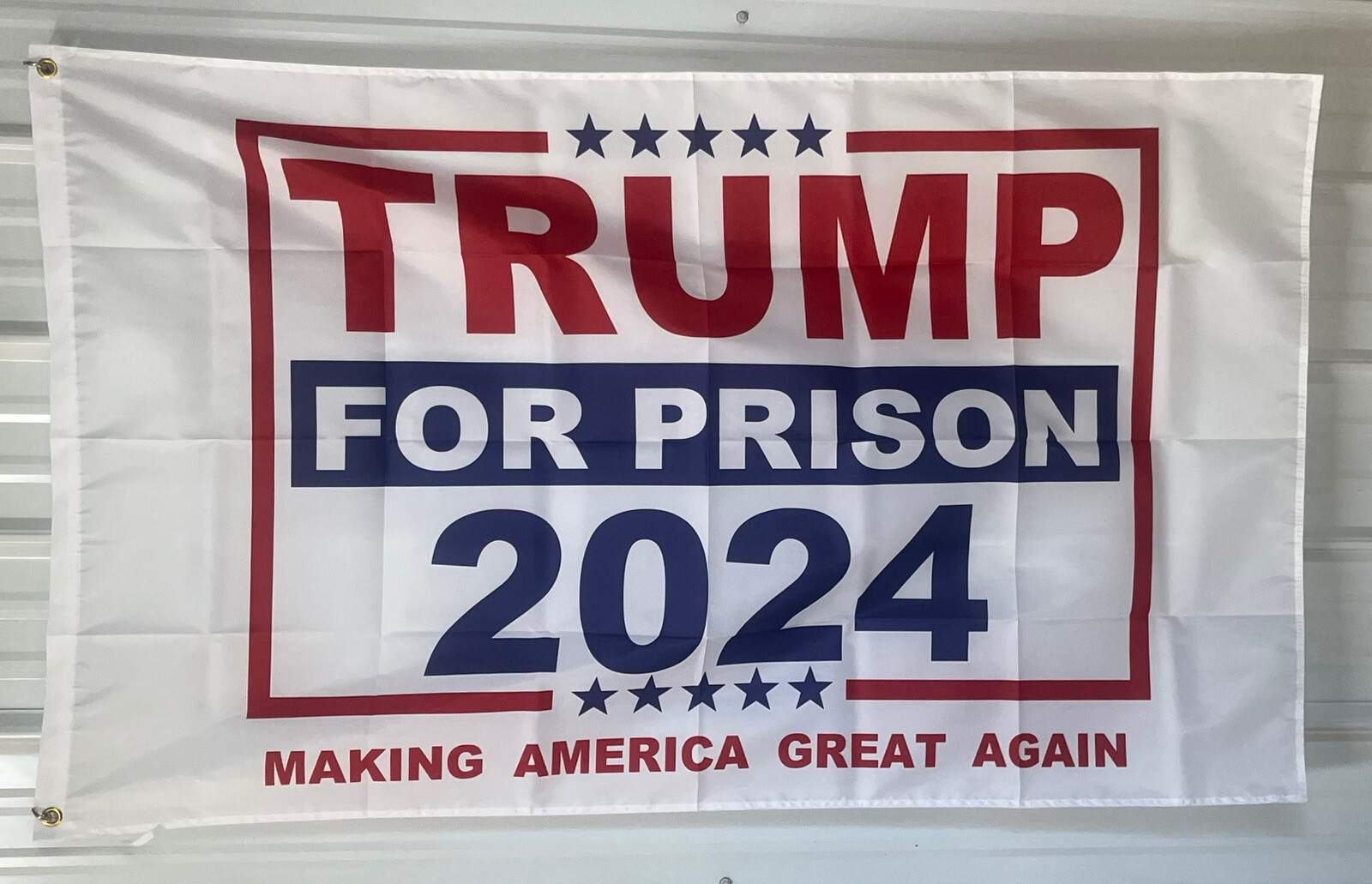 Anti Trump Flag FREE SHIPPING Trump For Prison  USA Beer America Man Cave 3x5