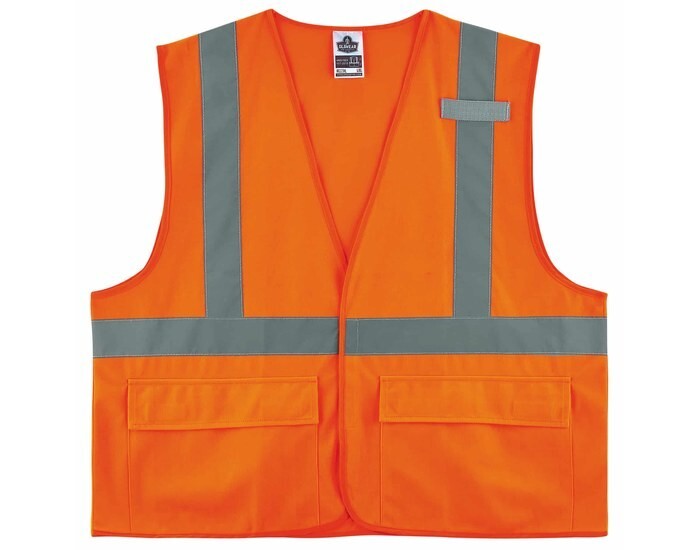 Ergodyne Unisex High-Visibility Vest  Orange, 4X-5X-L  8225HL FAST FREE SHIPPING