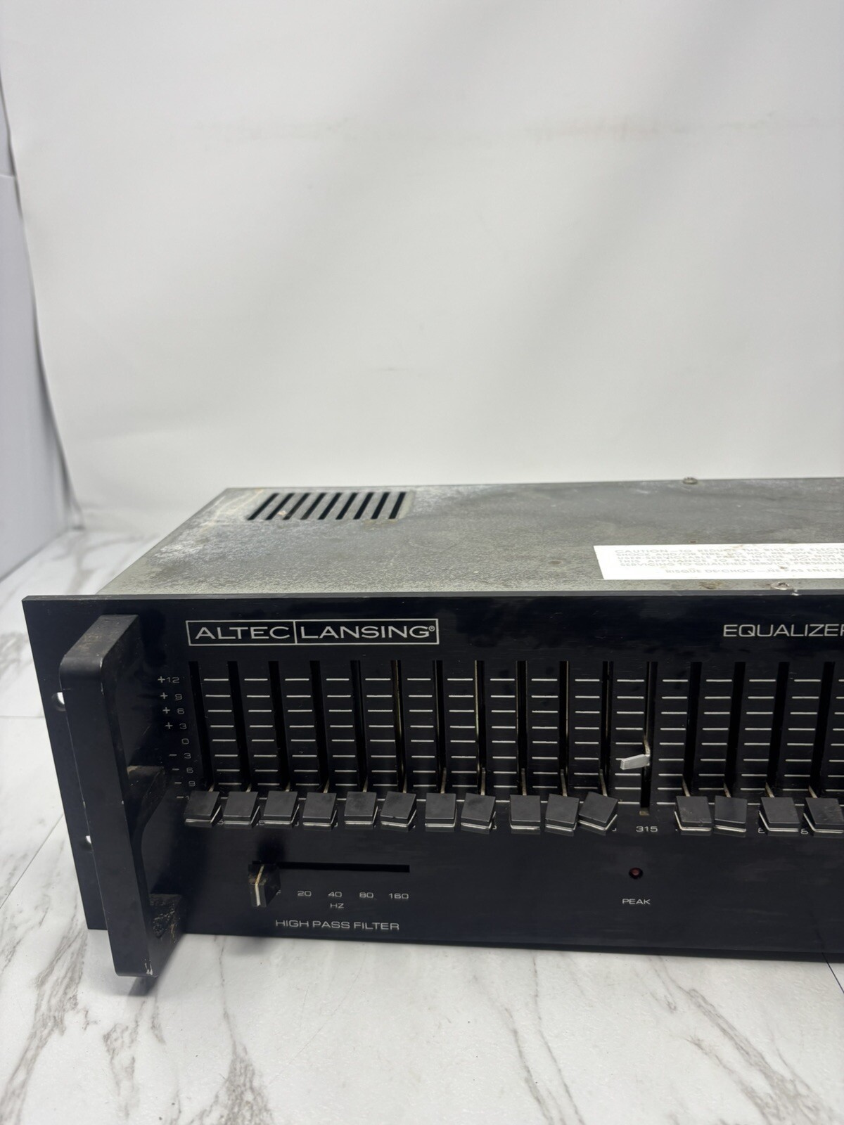 Altec Lansing 1653A, 29 Band Graphic Equalizer, High & Low Pass Eq Powers On