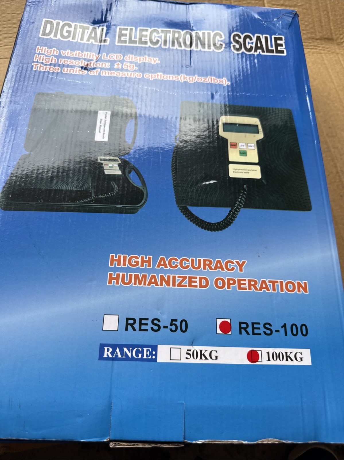 RES-100 DIGITAL ELECTRONIC SCALE (Refrigerant Scale) Brand New
