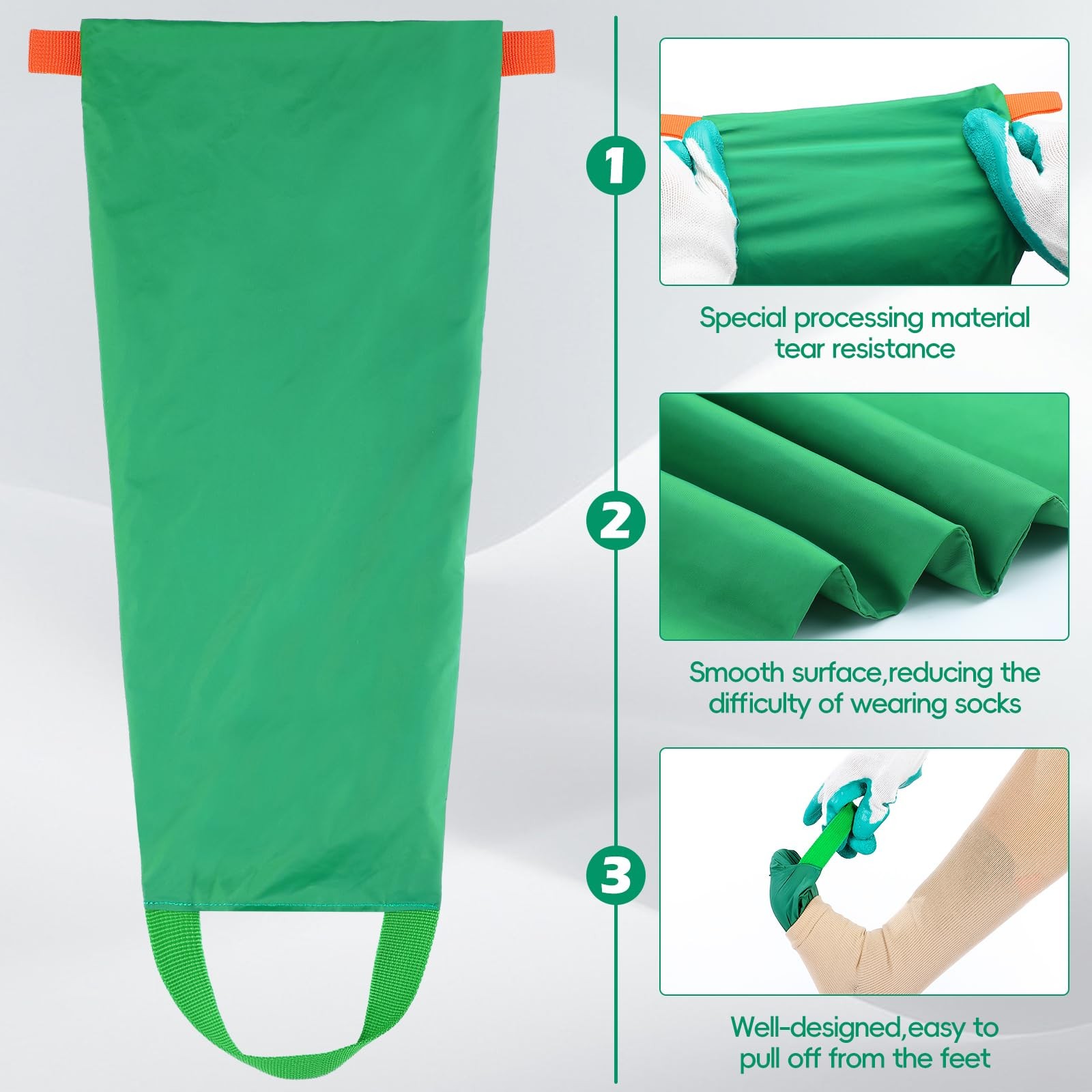 Vicenpal 2 Pcs Easy Slide Compression Stocking Aid Device for Putting Green