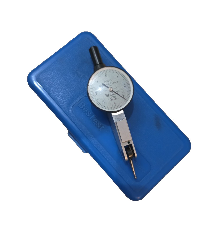 Brown Sharpe BesTest Dial Test Indicator 7032-3 .0001" Machinist Tool Maker B&S