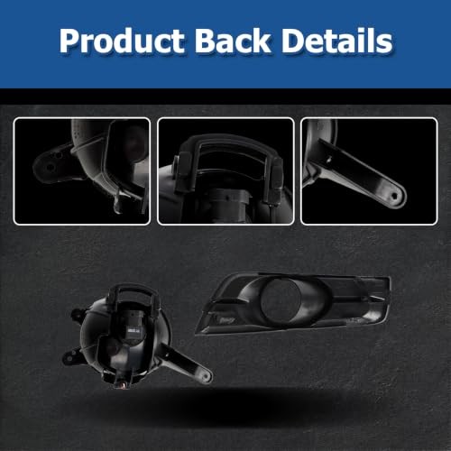 Fog Lights Assembly Replacement for 2010-2014 Chevy Cruze with Bulbs &