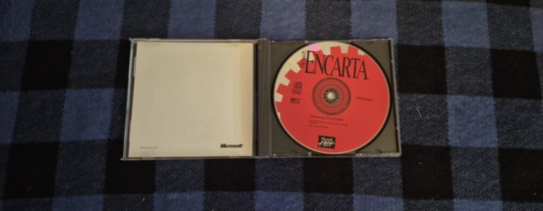 MICROSOFT ENCARTA 1994 Multimedia Encyclopedia CD-ROM Big Box