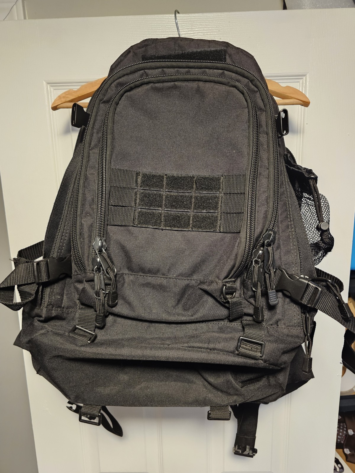 Code Alpha Large Military Backpack Tactical Field Gear Black  Expandable Bugout