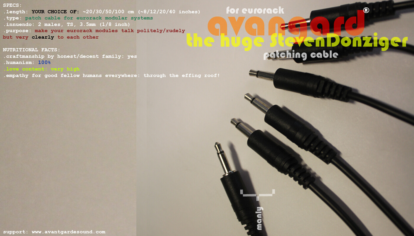 [OPTIONS] The Huge StevenDonziger Patch Cable •Avantgarde Sound Eurorack