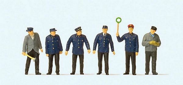 Preiser 10584 HO Scale Railroad Personnel German (DB) Railroad