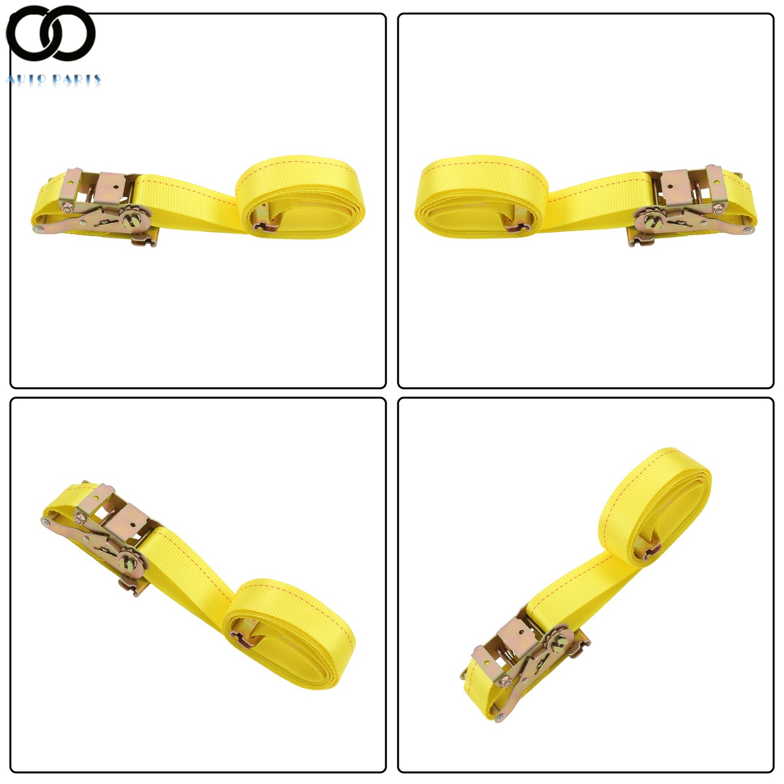 Heavy Loads E Track System With Wheel Chock 9' Yellow Ratchet Tie Down Straps