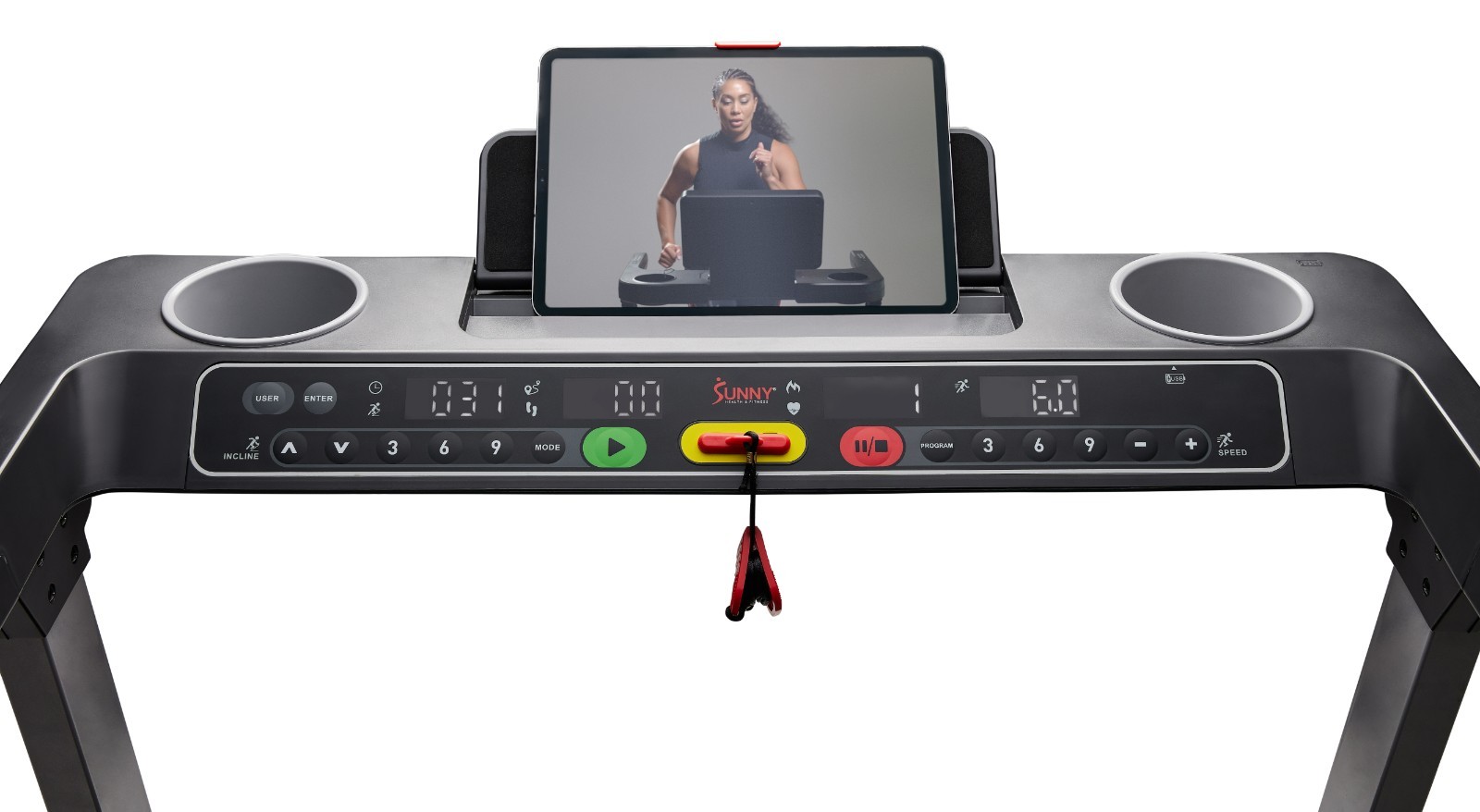 Fully Assembled Smart Treadmill One Click Quick Button Auto Incline Cushion Deck