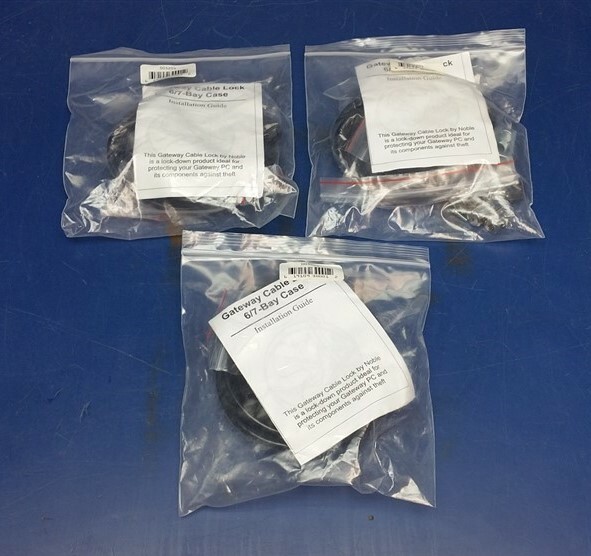 Lot of 3 Noble Gateway Cable Lock 6/7-Bay Case 005201