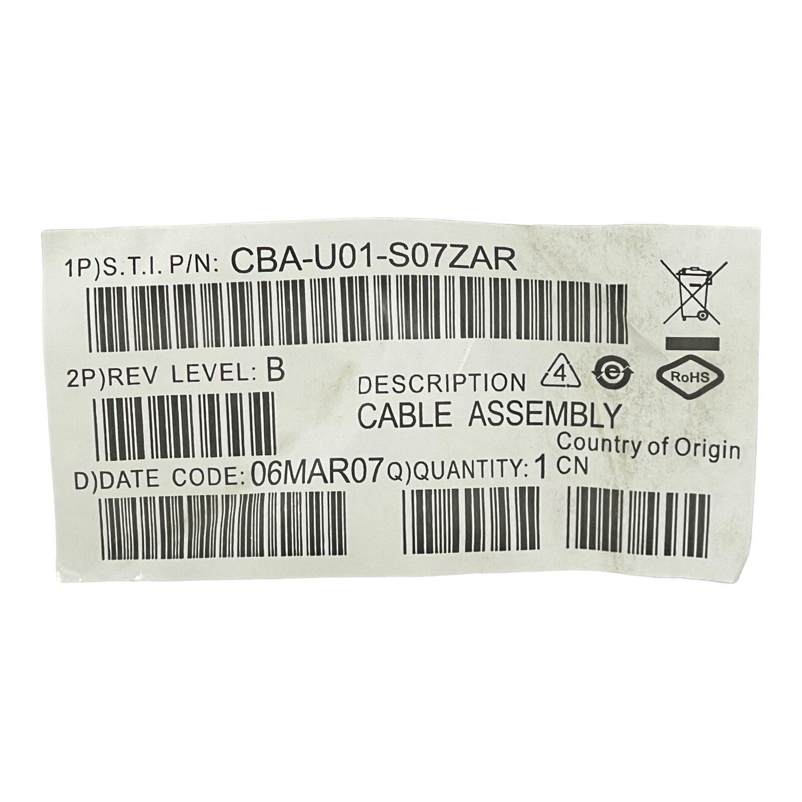 CBA-U01-S07ZAR USB 2m/6ft DATA TRANSFER CABLE NEW/UNUSED SURPLUS