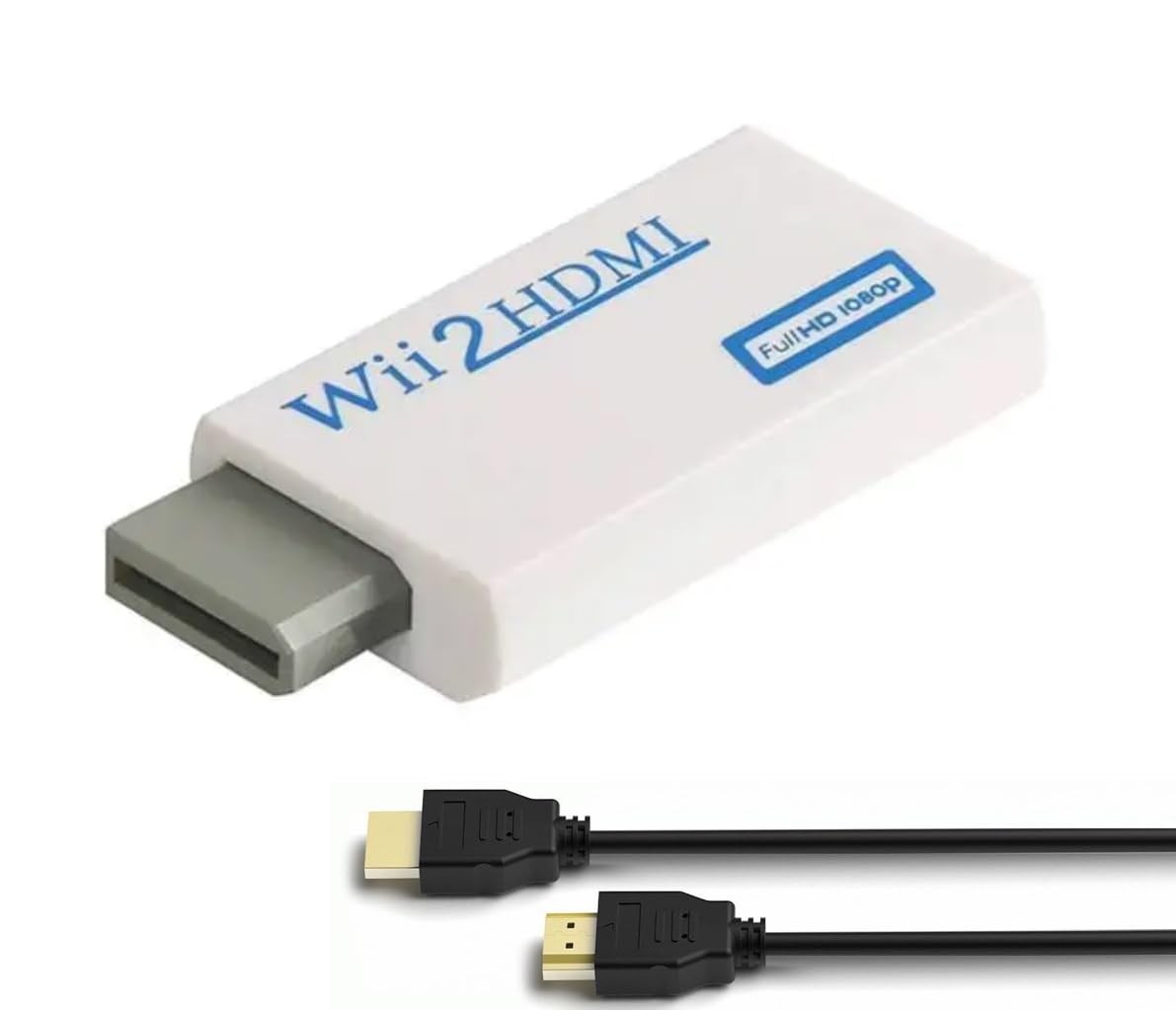 BD&M Wii to HDMI Adapter, WII Hdmi Converter, Connect Console White