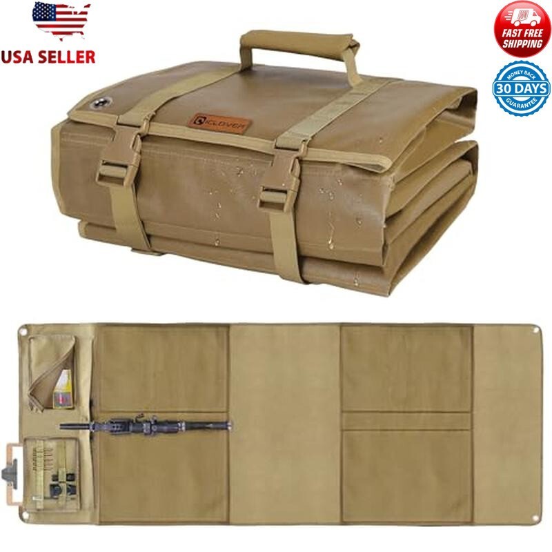 Tactical Prone Shooting Mat Waterproof Padded W/ Pockets Bipod Holder Portable