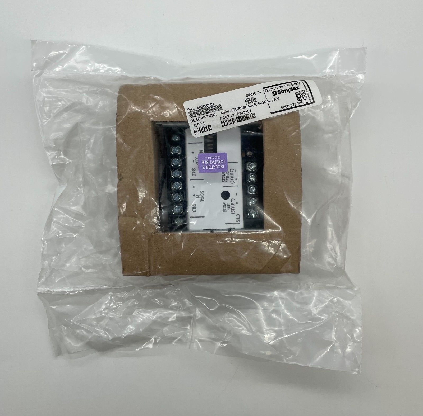 Simplex 4090-9007 Addressable Signal ZAM - Same Day Shipping (SEALED)