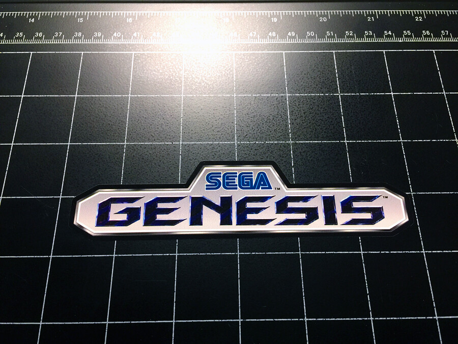 Sega Genesis video game system logo vinyl decal sticker 1990s Sonic the Hedgehog