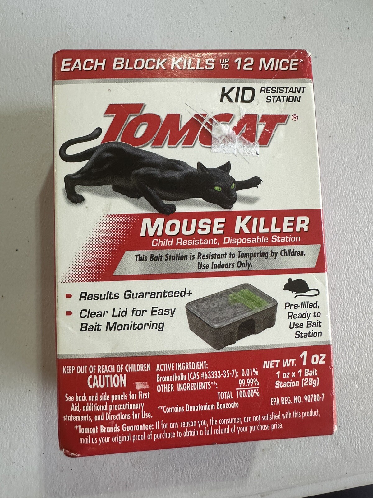 Tomcat Mouse Killer Child Resistant, Disposable Station