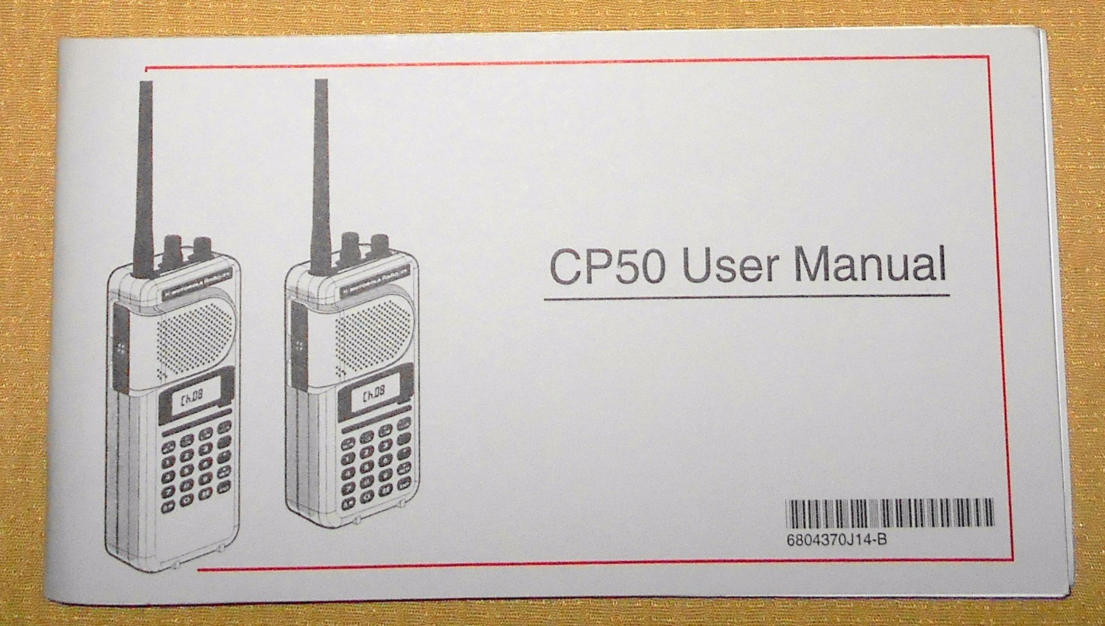 Motorola CP50 Hand-Held Transceiver User Manual