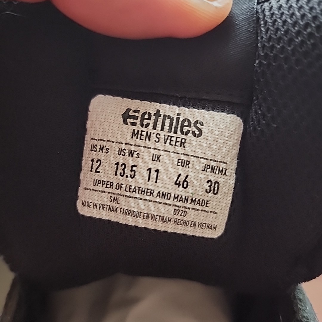 Etnies Veer Skate Shoes Size 12
