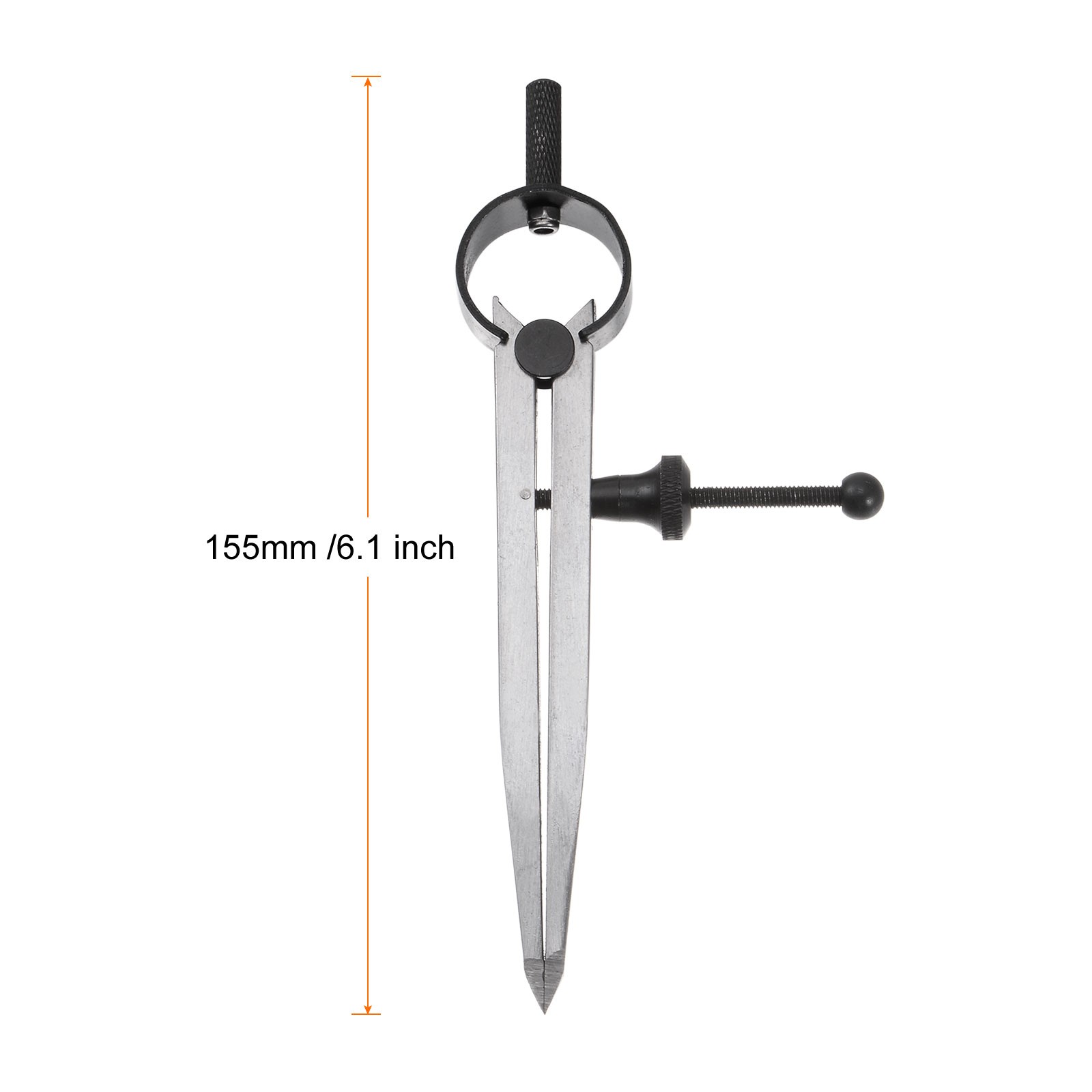Spring Joint Caliper 4" Adjustable Spring Divider Caliper with Solid Nut