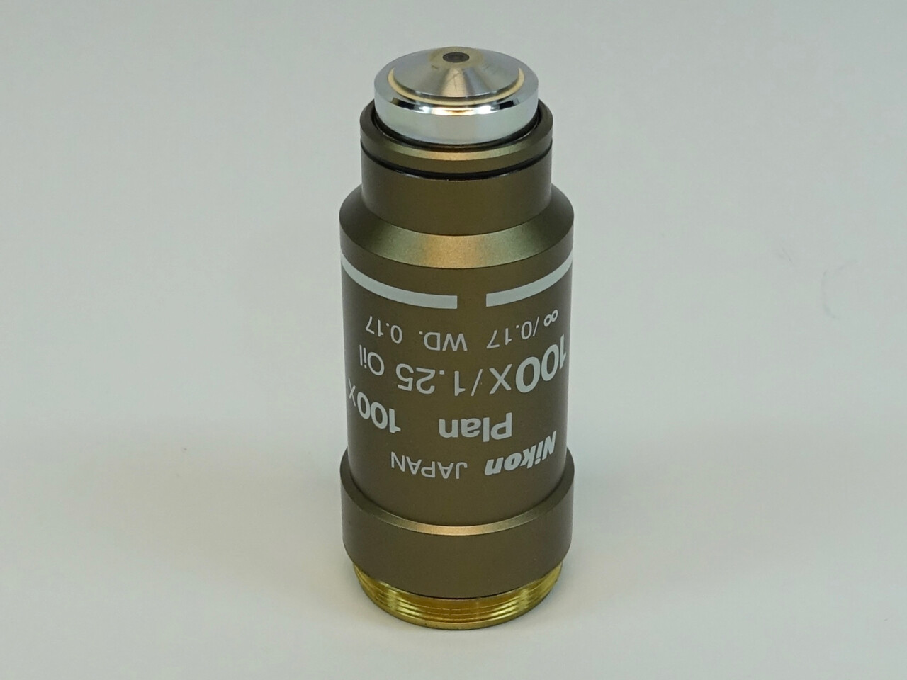 Nikon Plan 100X/1.25 ∞/0.17 WD 0.17 Oil Microscope Objective