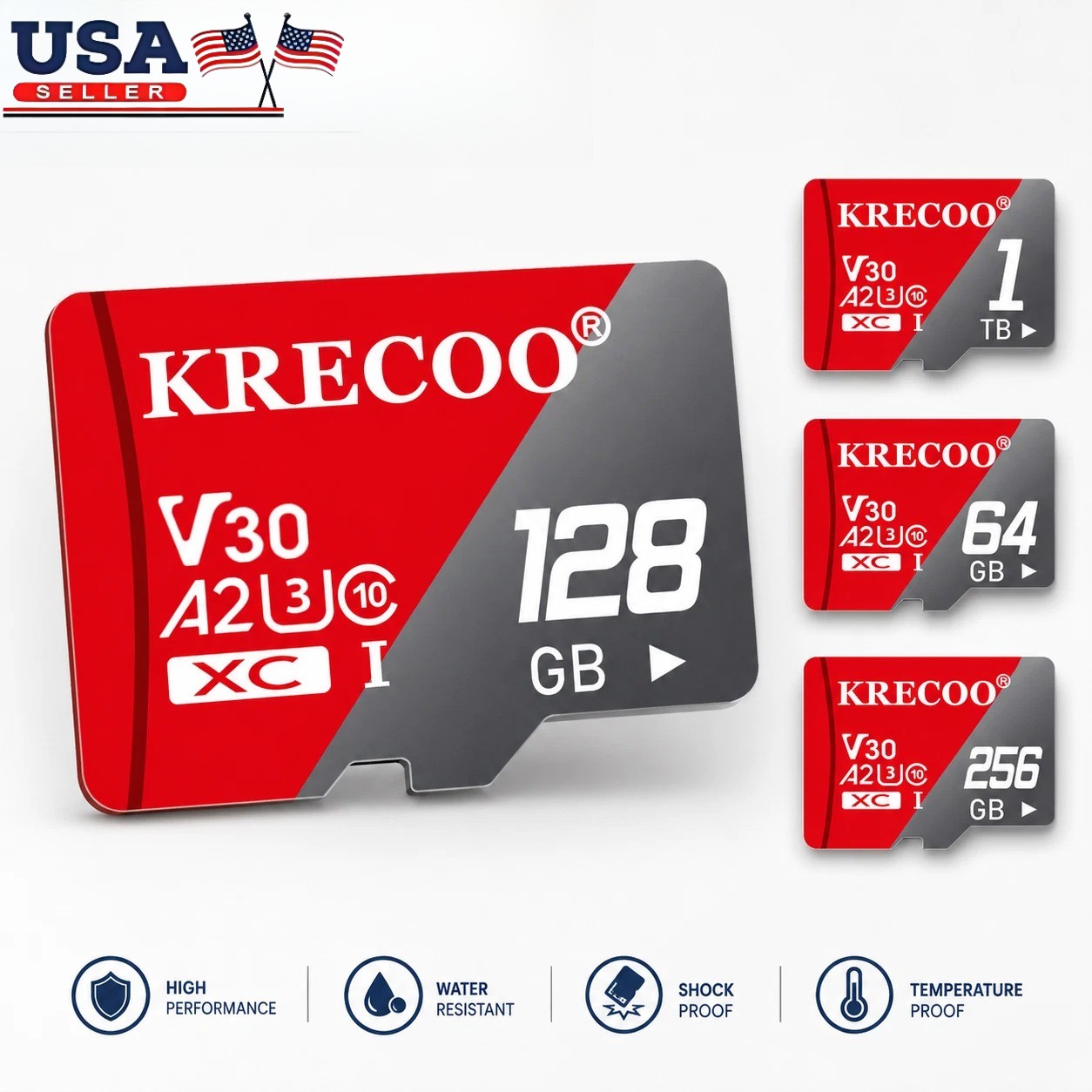 Micro SD 128GB 256GB 1TB 2TB Memory Card Class 10 U3 for Phone Camera Drone Lot