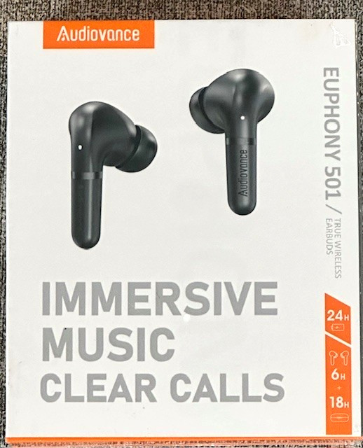 Audiovance Euphony 501 True Wireless Earbuds Factory Sealed