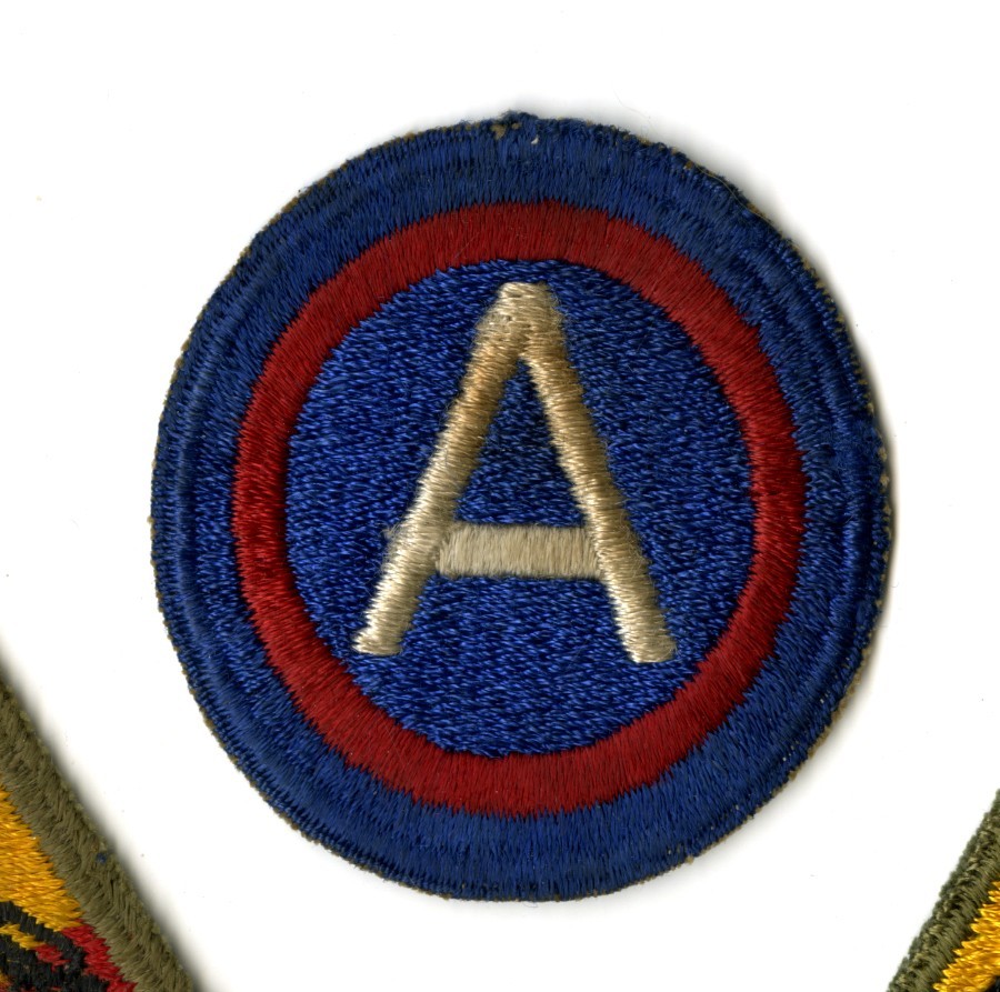 Third Army Wide Border White Back Patch WWII Original Patton Europe France