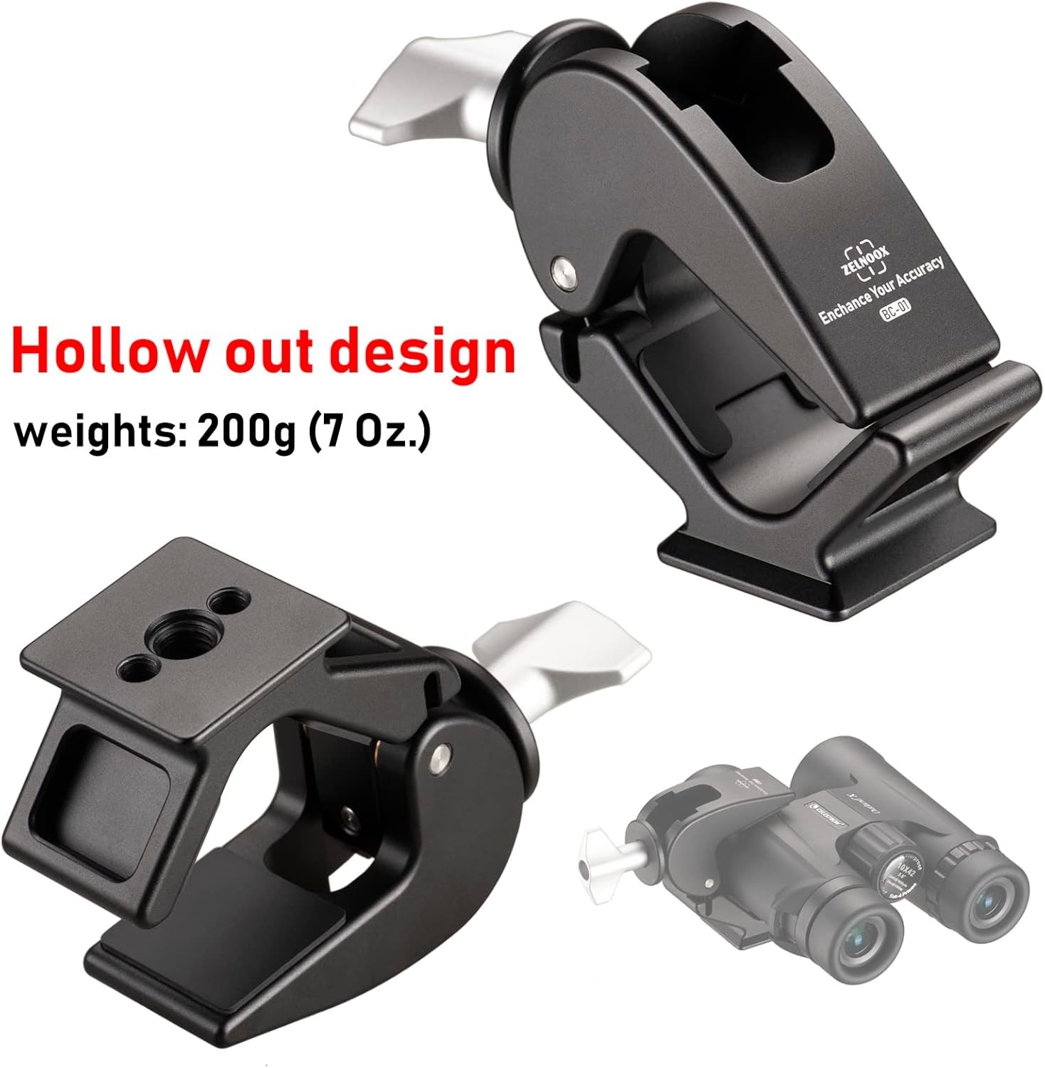 Quick-Release Binocular Tripod Clamp for Optimal Viewing