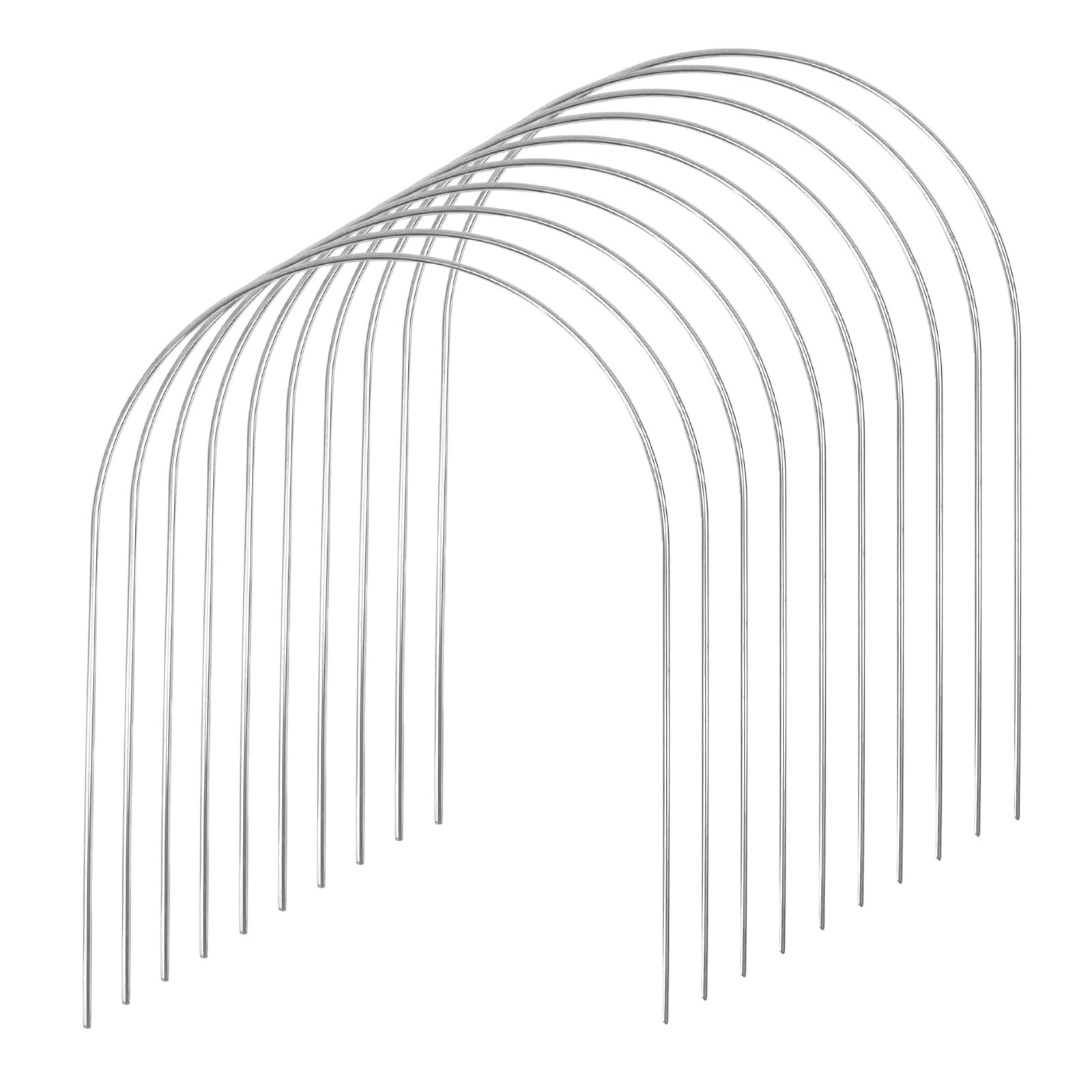 FMOACEN 10 PCS Croquet Wickets Replacement Croquet Metal Croquet Hoops Arched Wi