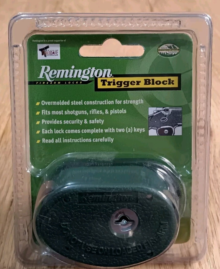 1 Remington Trigger Block Gun Safety Lock Rifle Shotgun Handgun Firearm Pistol