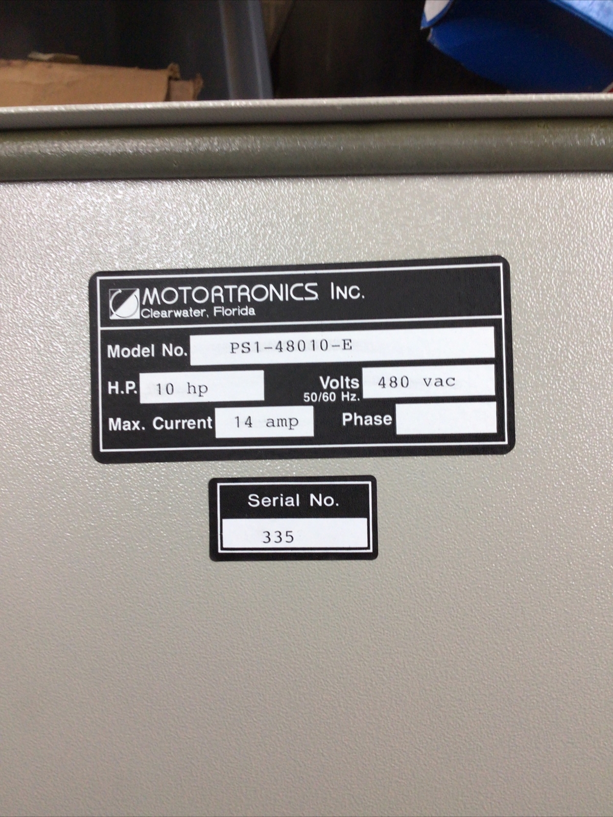 MOTORTRONICS Motor Management System PS1-48010-E (CT3)