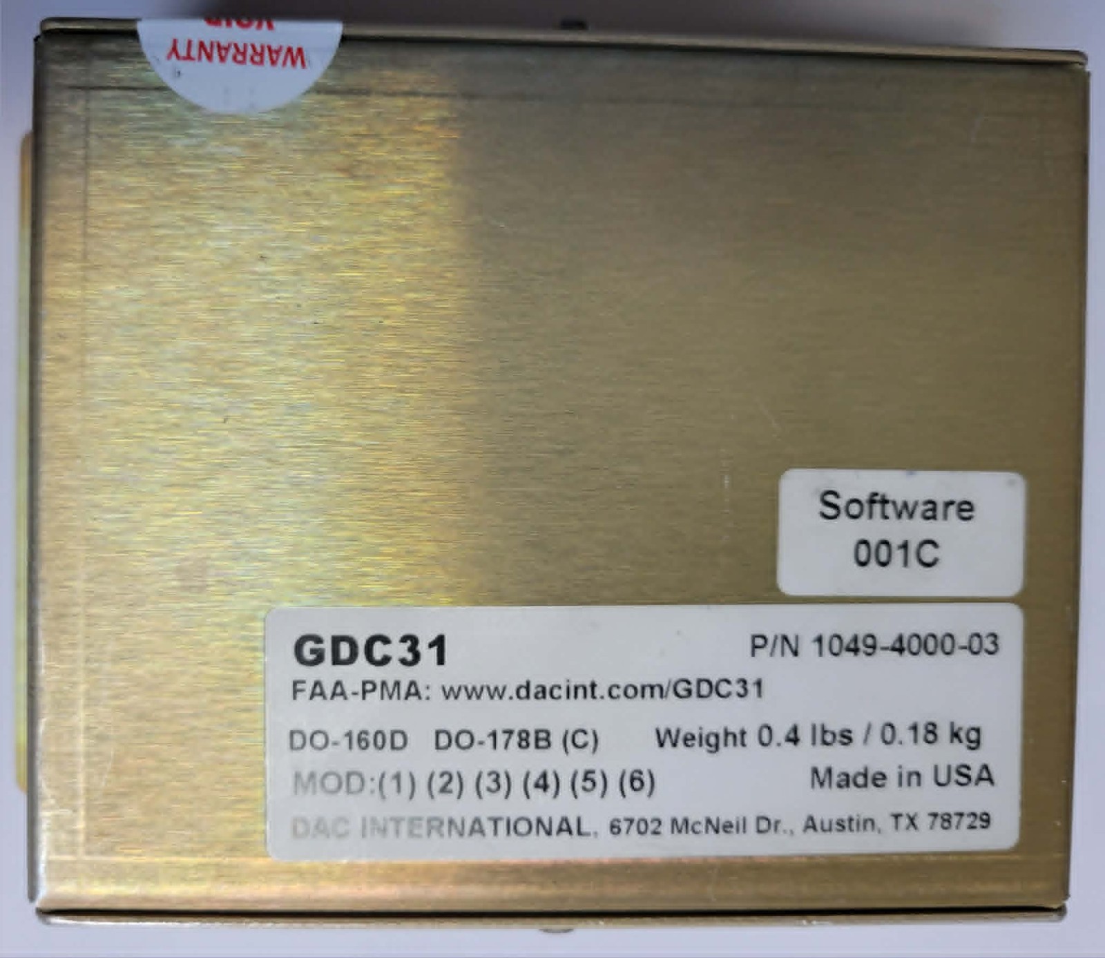 DAC International GDC31 GPS Roll Steering Converter P/N: 1049-4000-03