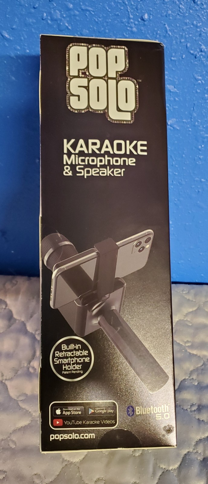 MK2 Popsolo Karaoke Microphone & Speaker 2 - In - 1 Wireless Speaker Smartphone