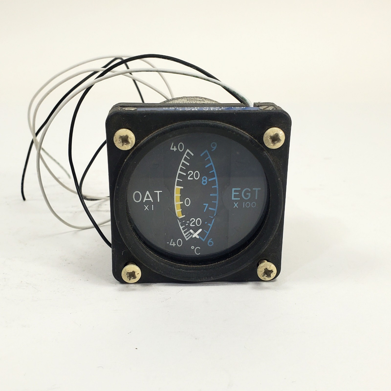 B&D Instruments EGT and OAT Gauge P/N 0203-009
