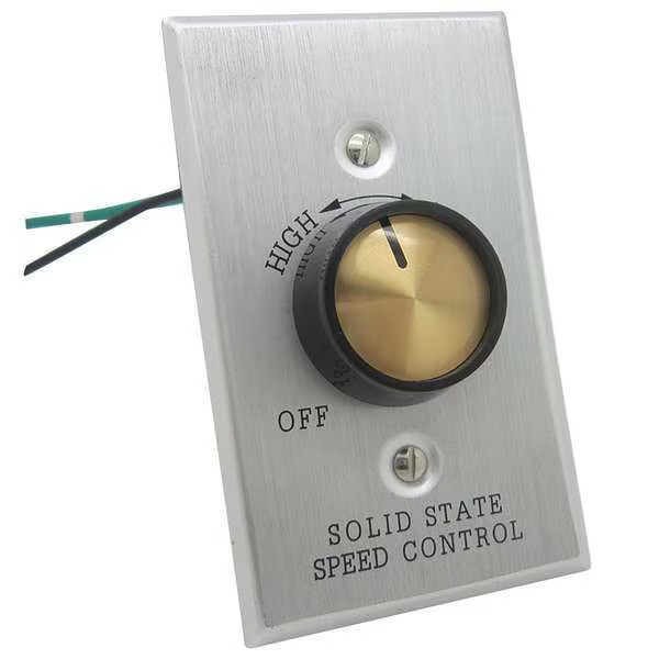 Dayton Speed Control, Adjustable, Rotary, 120V, 3A 22PP72 Dayton 22PP72