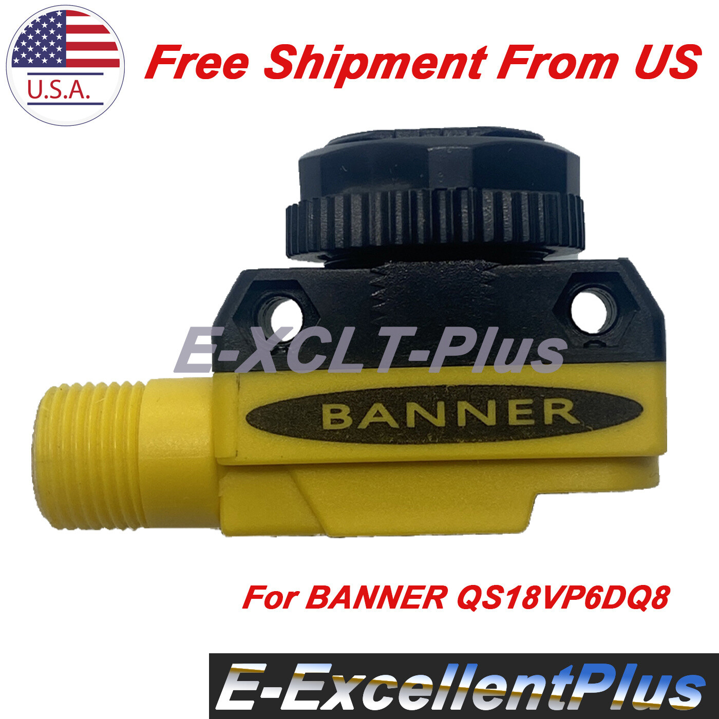 For BANNER QS18VP6DQ8 All Purpose Photoelectric Sensor 10-30 VDC 4-Pin 450mm PNP