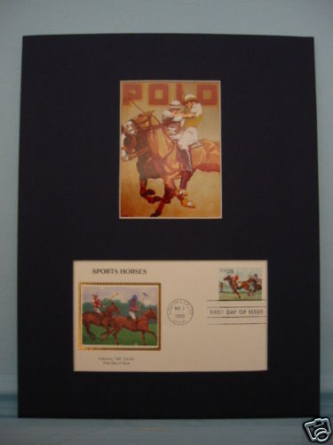 The Sport of Polo honored by stamp & First day Cover