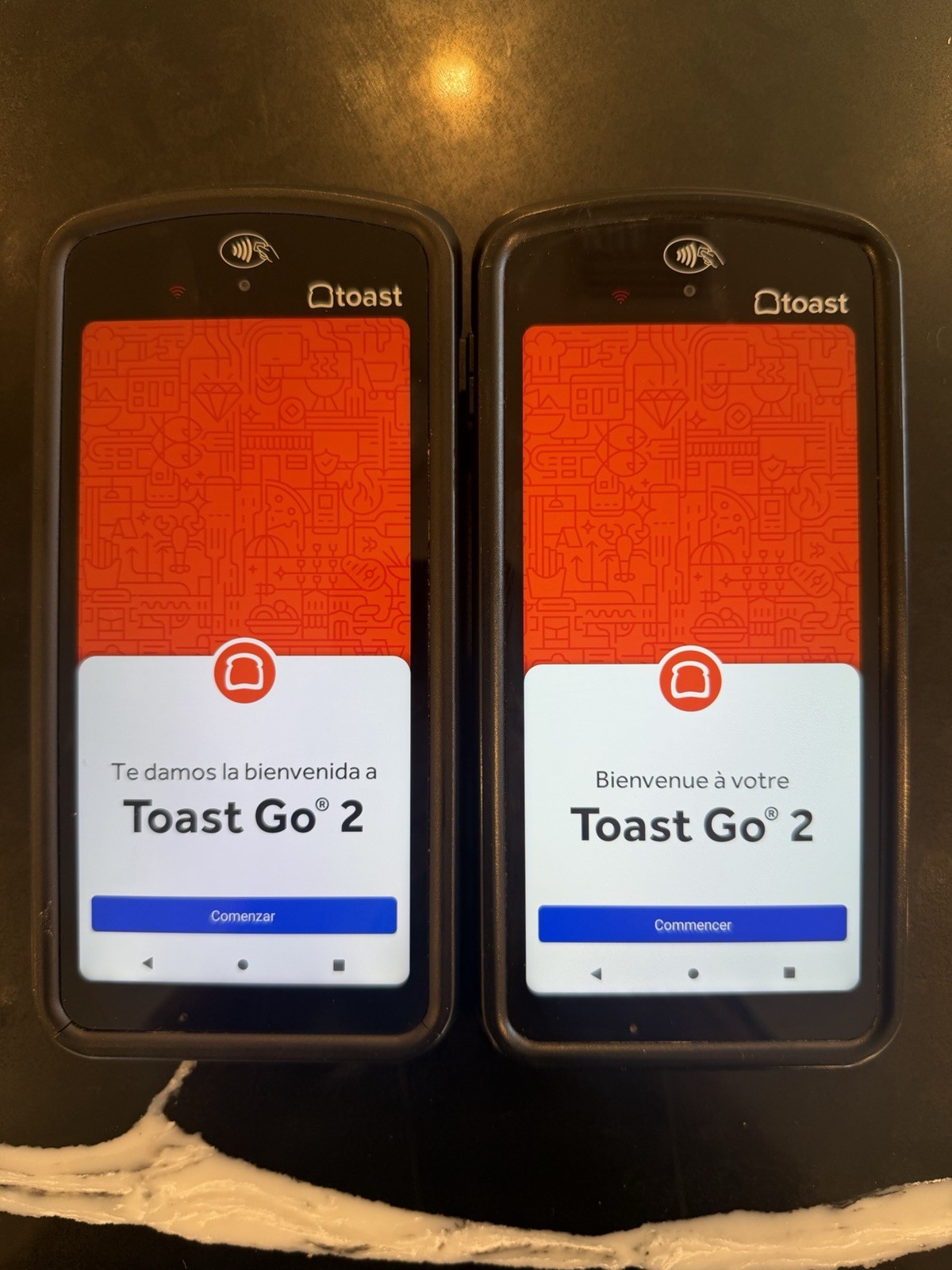 Toast Flex POS Go 2 Handheld Tablet Mobile Computer Device *LOT OF 2* MPN: TG200