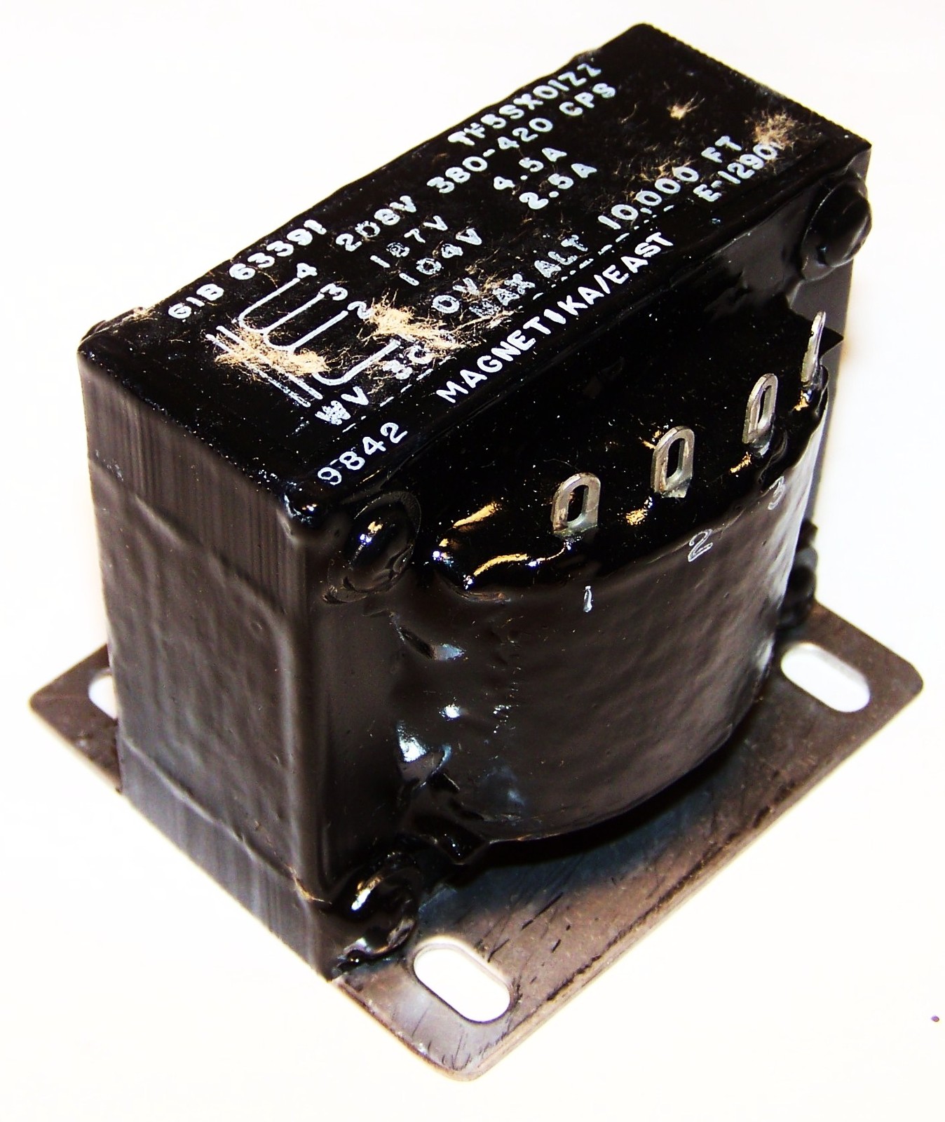 ITT MAGNETIKA/EAST 63391 NEW POWER TRANSFORMER AUTOTRANSFORMER RADAR AN/TPN-18A