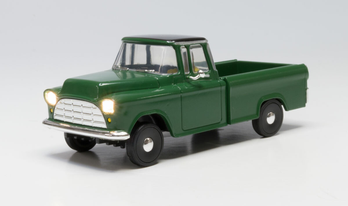 Woodland Scenics ~ O Scale ~ Just Plug Illuminated ~ Green Pickup Truck ~ JP5970