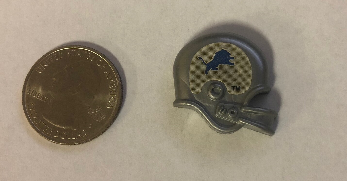 Detroit Lions Helmet Plastic Magnet