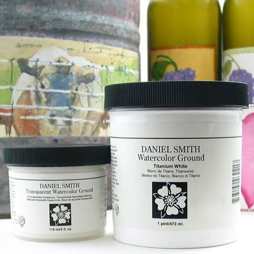 Daniel Smith Watercolor Ground 4oz Jar, 4 Fl Oz (Pack of 1), Titanium White