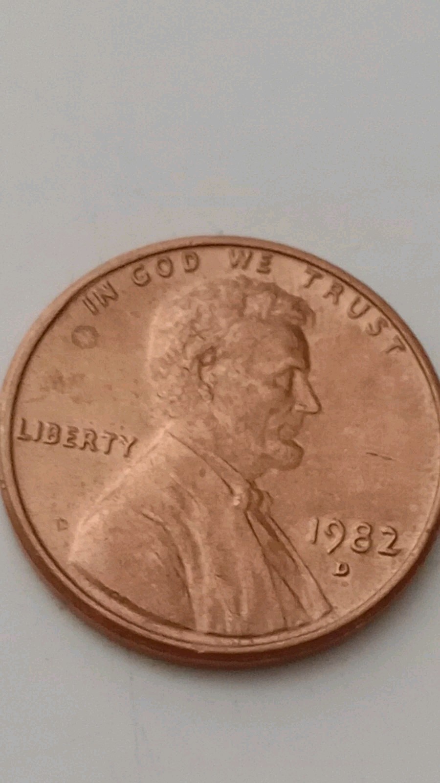 1982 D Lincoln Penny Small D 3g