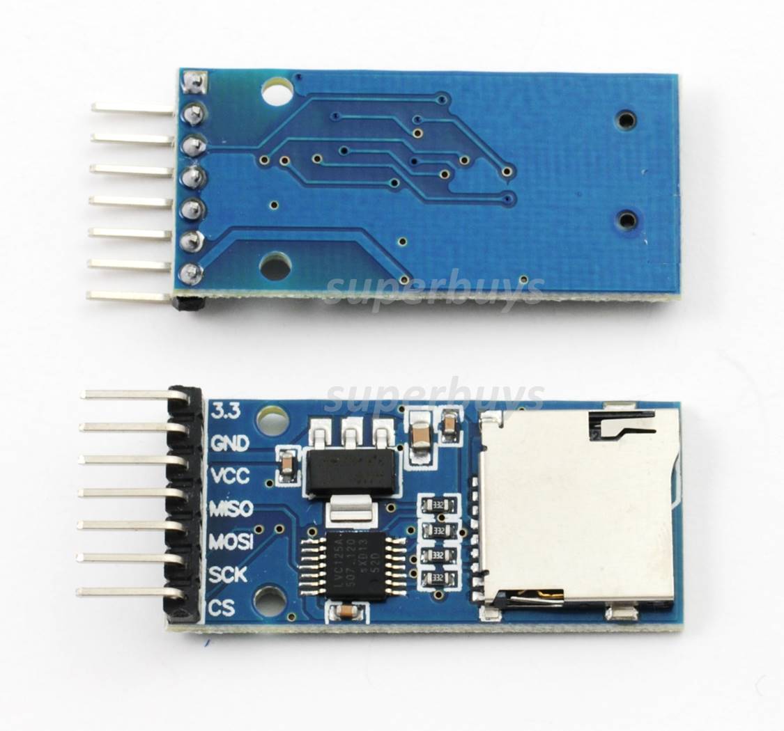 2pc Micro SD TF Card Reader Read Module Storage Memory Shield For Arduino SPI