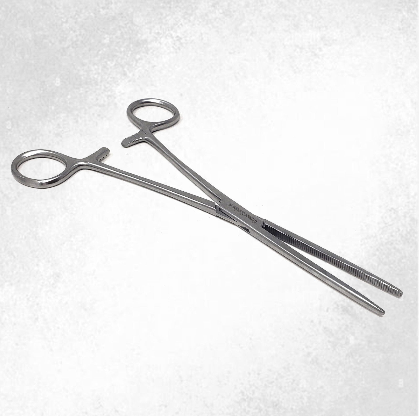 FULL SERRATED HEMOSTAT LOCKING FORCEPS 8" STRAIGHT STAINLESS STEEL