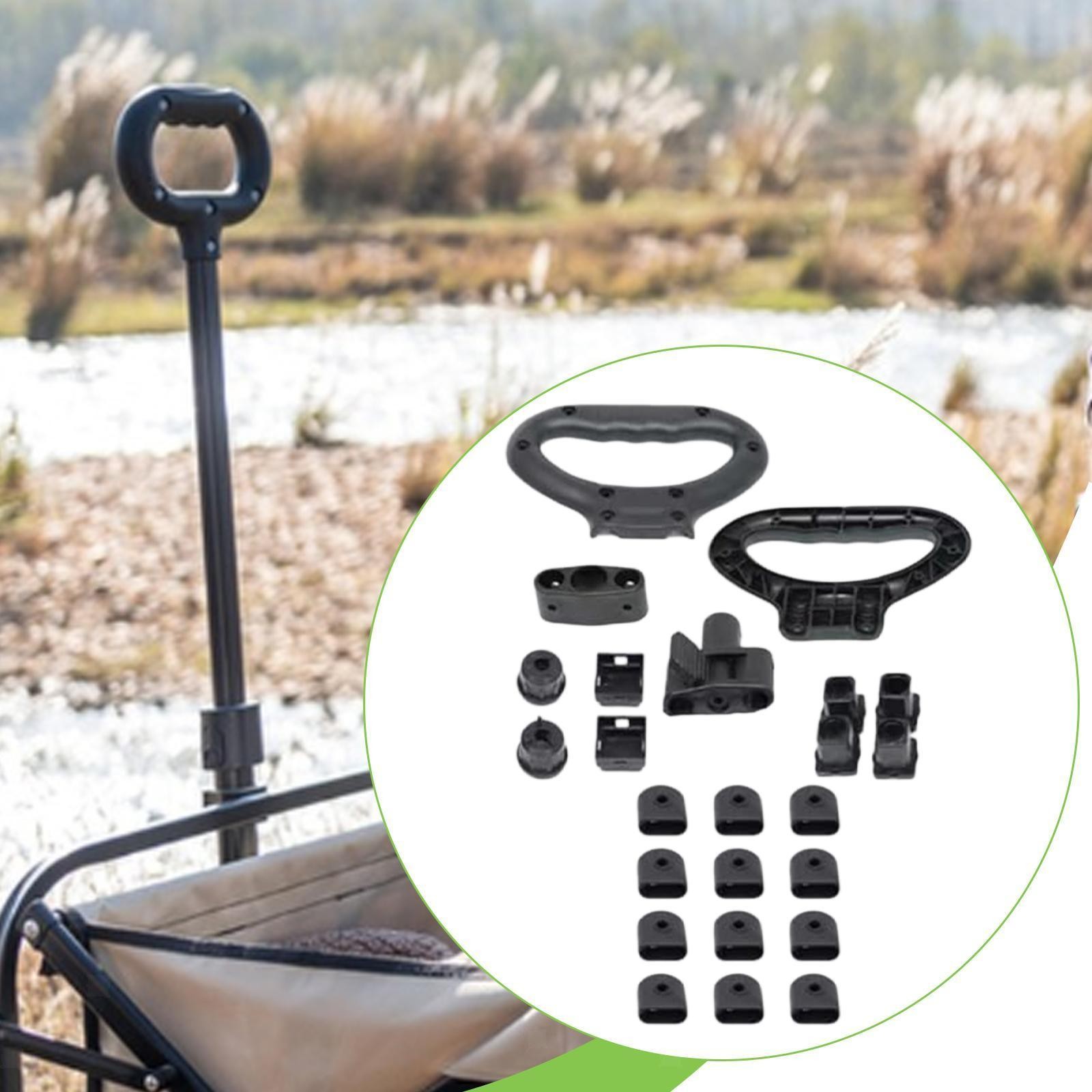 Camping Wagon Cart Repair Parts Set Lightweight for Flat Folding Model Trolley