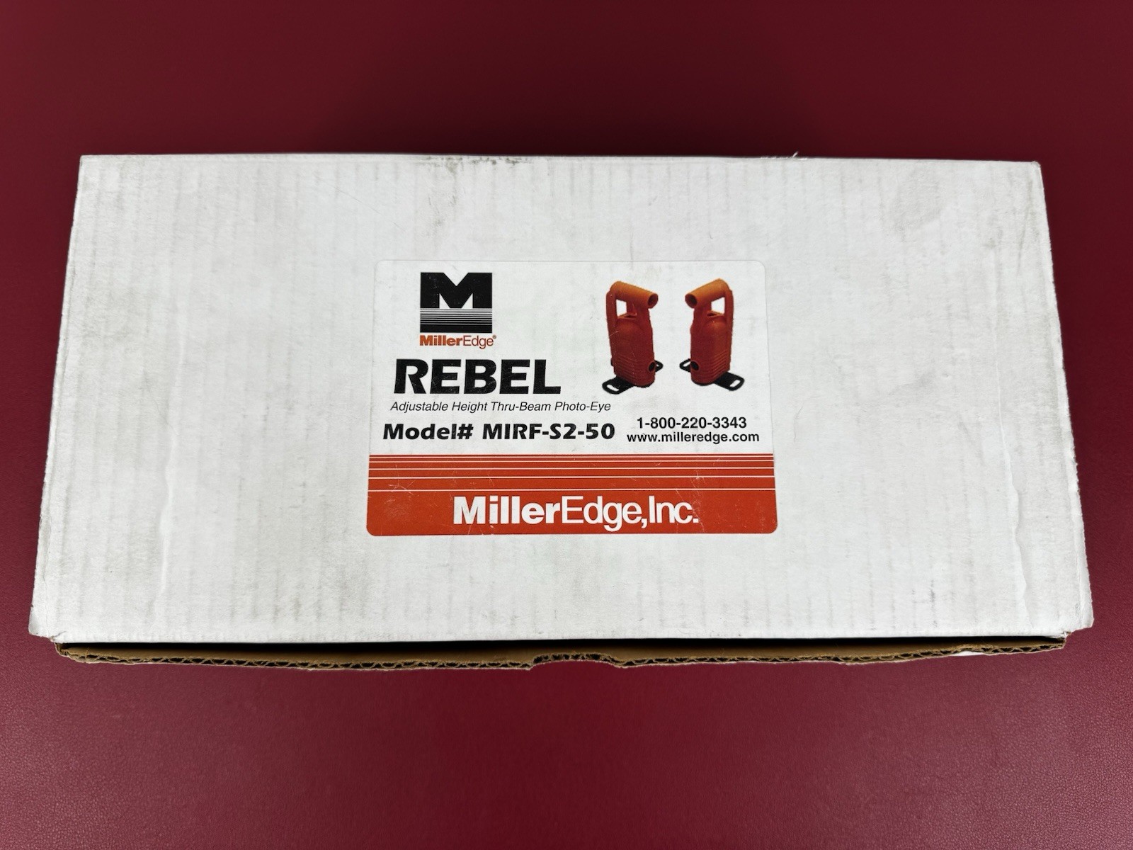 Miller Edge MIRF S2-50 REBEL Adjustable Height Thru-Beam Photo Eye
